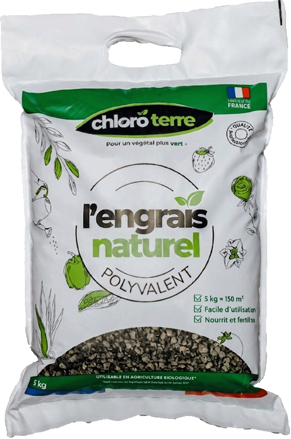 Engrais naturel Chloro Terre, sac 5 kg